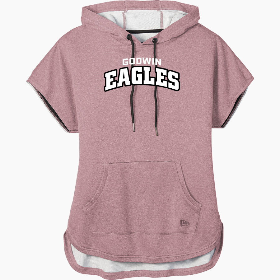 Godwin Eagles <span class="pdp-name-mascot">Godwin Eagles</span> New Era Women's Performance Terry Short Sleeve Hoodie