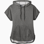 North Collins Eagles New Era Women's Performance Terry Short Sleeve Hoodie Front Thumbnail
