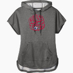 Bluefield University Sideline Store <span class="pdp-name-mascot">Bluefield University</span> New Era Women's Performance Terry Short Sleeve Hoodie Front Thumbnail