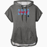 Zachary Broncos <span class="pdp-name-mascot">Zachary Broncos</span> New Era Women's Performance Terry Short Sleeve Hoodie Front Thumbnail