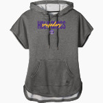 Holy Cross Crusaders <span class="pdp-name-mascot">Holy Cross School Crusaders</span> New Era Women's Performance Terry Short Sleeve Hoodie Front Thumbnail