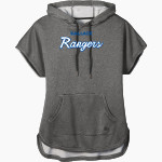 Wallace Middle School Rangers Online Store New Era Women's Performance Terry Short Sleeve Hoodie Front Thumbnail