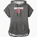 Red Top Miners <span class="pdp-name-mascot">Red Top MIners</span> New Era Women's Performance Terry Short Sleeve Hoodie Front Thumbnail