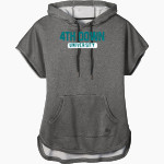 4th Down University 4th Down University <span class="pdp-name-mascot">4th Down University</span> New Era Women's Performance Terry Short Sleeve Hoodie Front Thumbnail