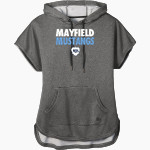 Mayfield Junior School Mustangs Online Store New Era Women's Performance Terry Short Sleeve Hoodie Front Thumbnail