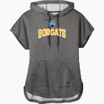 Sahuarita Intermediate Bobcats New Era Women's Performance Terry Short Sleeve Hoodie Front Thumbnail