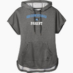 San Diego Miramar Jets <span class="pdp-name-mascot">San Diego Miramar College Jets</span> New Era Women's Performance Terry Short Sleeve Hoodie Front Thumbnail