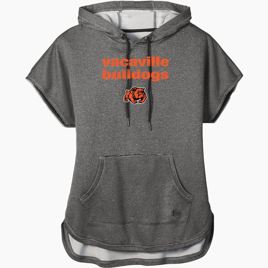 Vacaville Bulldogs <span class="pdp-name-mascot">Vacaville High School Bulldogs</span> New Era Women's Performance Terry Short Sleeve Hoodie