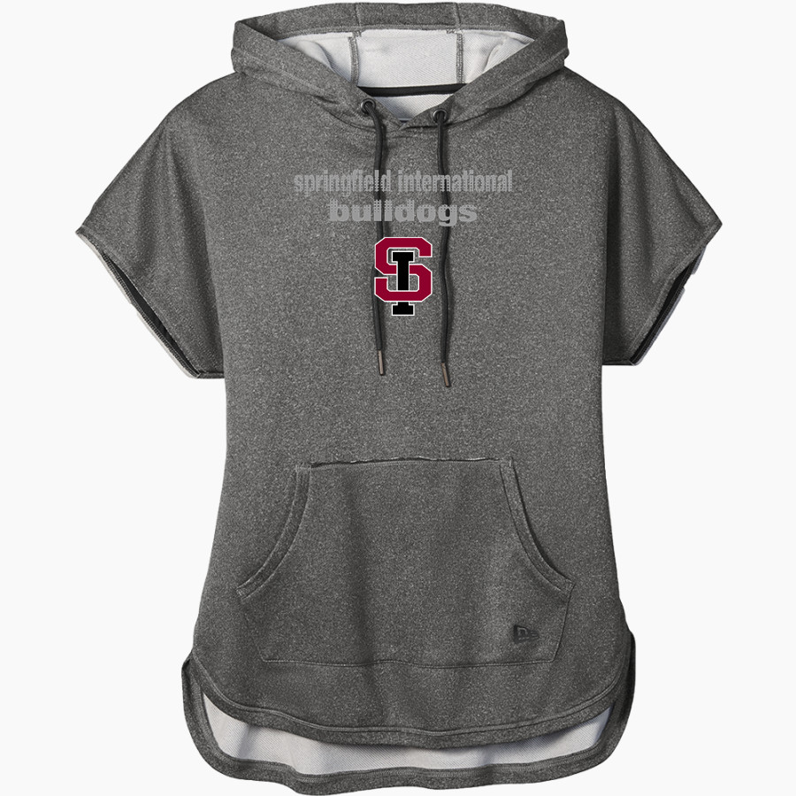 Springfield International Charter School New Era Women's Performance Terry Short Sleeve Hoodie