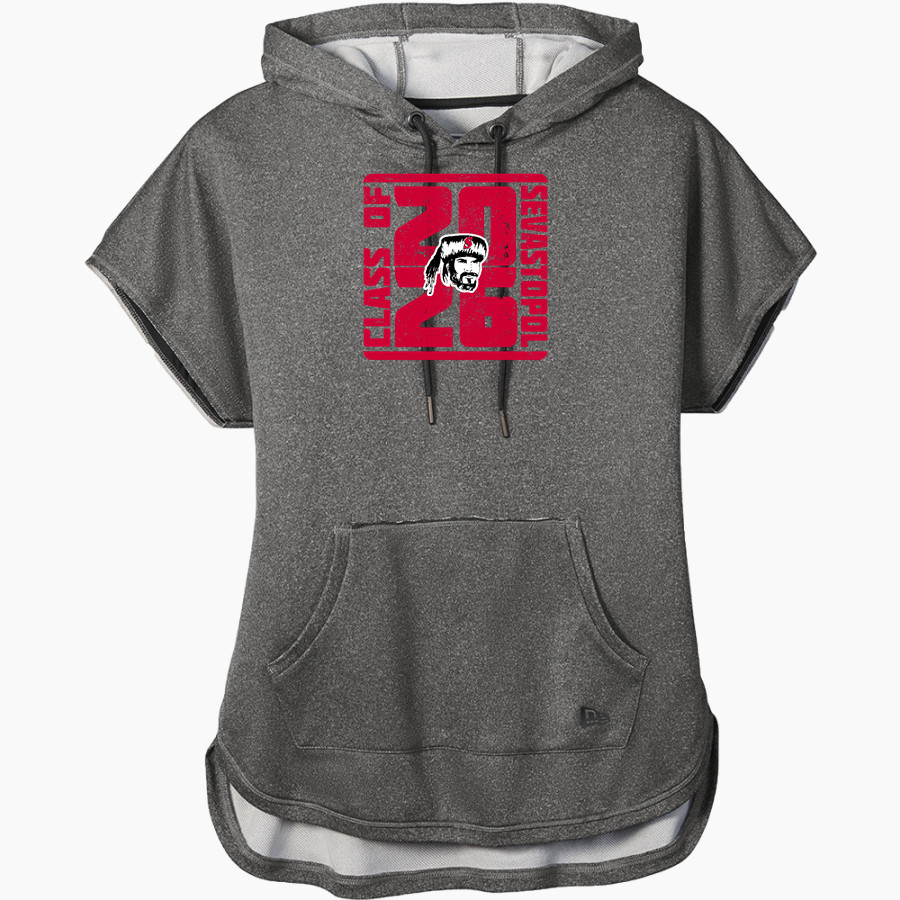 SEVASTOPOL HIGH SCHOOL PIONEERS <span class="pdp-name-mascot">SEVASTOPOL PIONEERS</span> New Era Women's Performance Terry Short Sleeve Hoodie