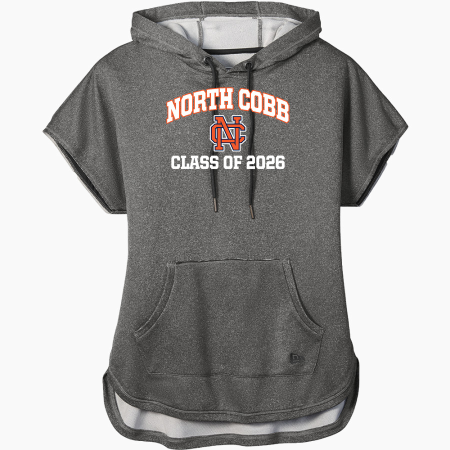 North Cobb Warriors <span class="pdp-name-mascot">North Cobb Warriors</span> New Era Women's Performance Terry Short Sleeve Hoodie