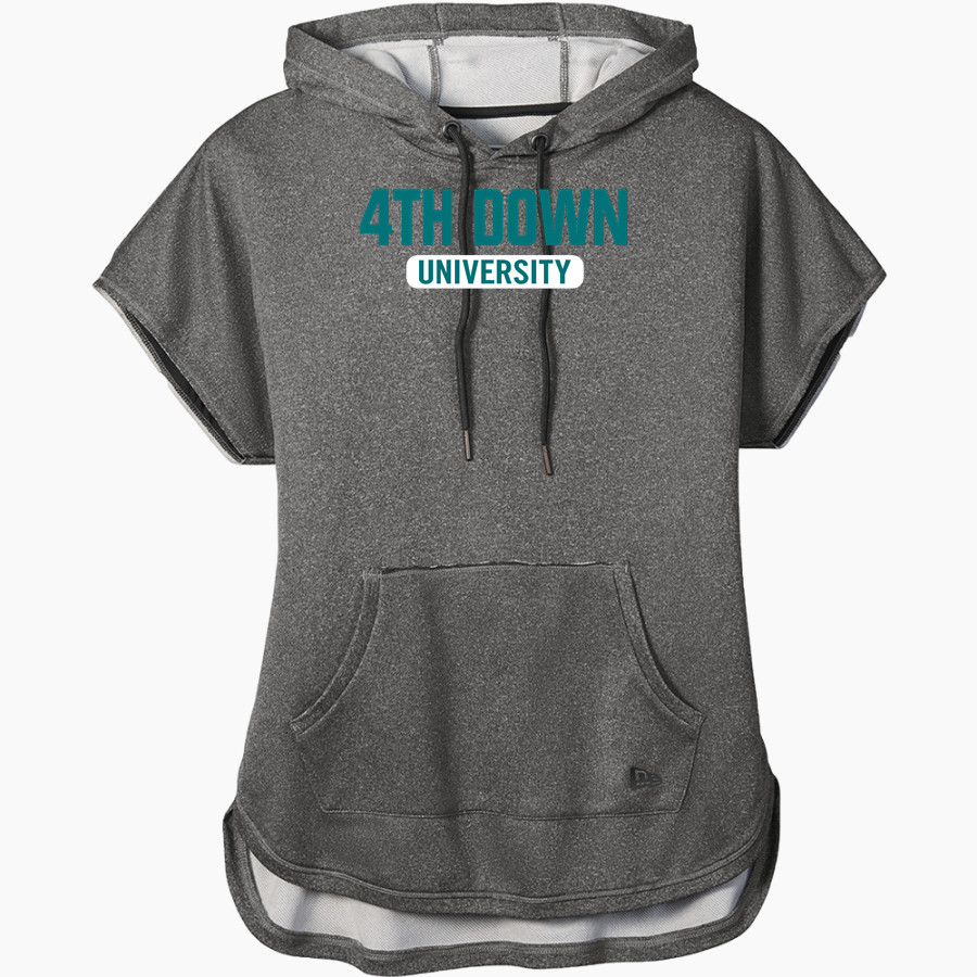 4th Down University 4th Down University <span class="pdp-name-mascot">4th Down University</span> New Era Women's Performance Terry Short Sleeve Hoodie