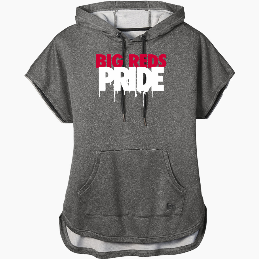 Milan Big Reds <span class="pdp-name-mascot">Milan Big Red</span> New Era Women's Performance Terry Short Sleeve Hoodie