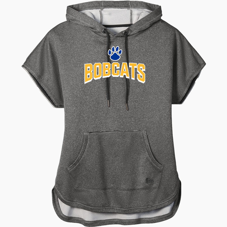 Sahuarita Intermediate Bobcats New Era Women's Performance Terry Short Sleeve Hoodie