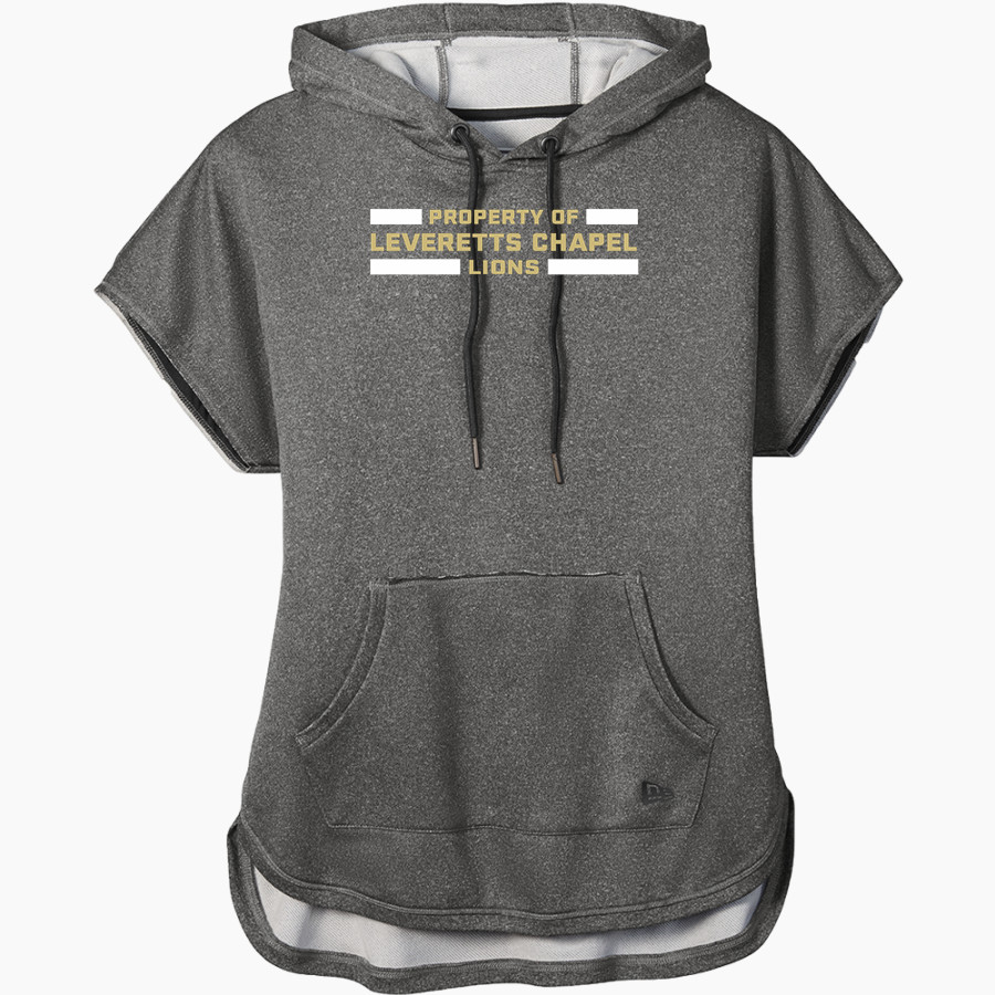 LEVERETTS CHAPEL HIGH SCHOOL LIONS <span class="pdp-name-mascot">LEVERETTS CHAPEL LIONS</span> New Era Women's Performance Terry Short Sleeve Hoodie