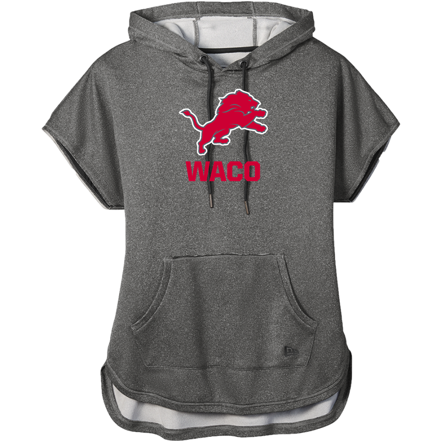 WACO HIGH SCHOOL LIONS <span class="pdp-name-mascot">WACO LIONS</span> New Era Women's Performance Terry Short Sleeve Hoodie