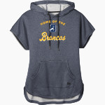 William L Callahan Broncos New Era Women's Performance Terry Short Sleeve Hoodie Front Thumbnail