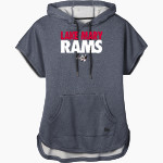 Lake Mary Rams <span class="pdp-name-mascot">Lake Mary Rams</span> New Era Women's Performance Terry Short Sleeve Hoodie Front Thumbnail