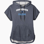 Perry Meridian Falcons New Era Women's Performance Terry Short Sleeve Hoodie Front Thumbnail