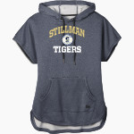 Stillman Tigers <span class="pdp-name-mascot">Stillman College Tigers</span> New Era Women's Performance Terry Short Sleeve Hoodie Front Thumbnail