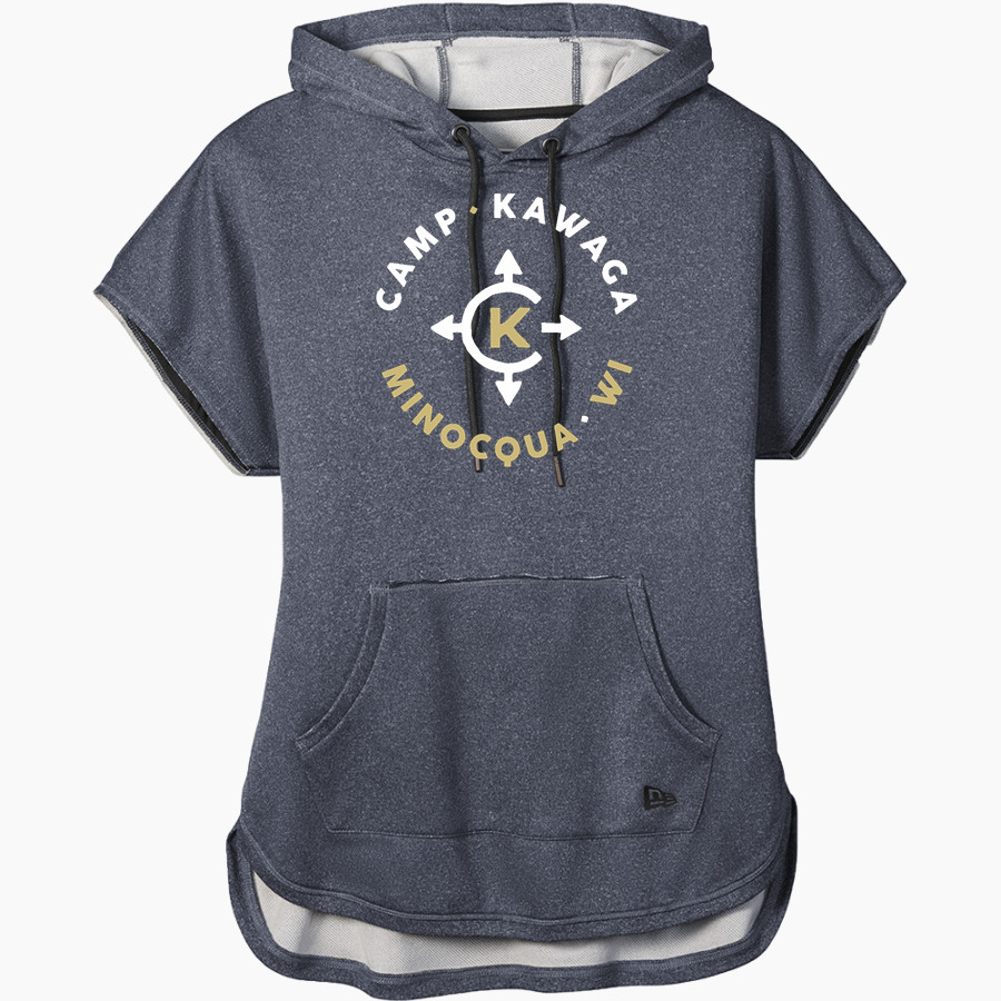 Camp Kawaga Sideline Store <span class="pdp-name-mascot">Camp Kawaga</span> New Era Women's Performance Terry Short Sleeve Hoodie