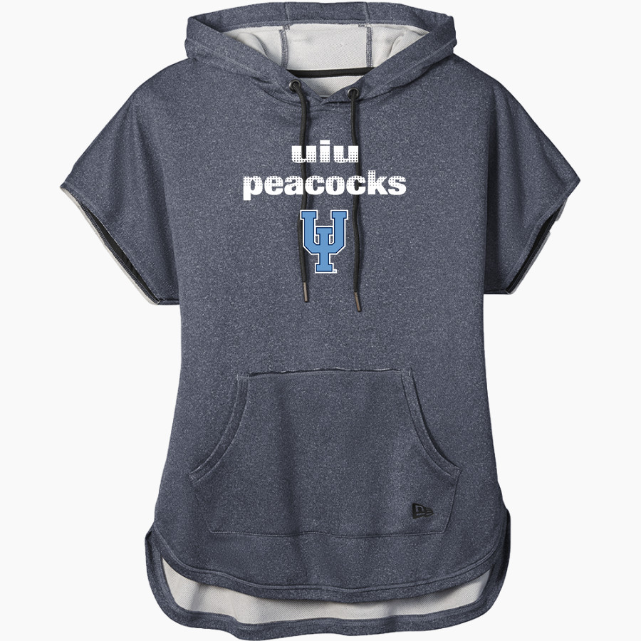 Upper Iowa University Peacocks <span class="pdp-name-mascot">UIU Peacocks</span> New Era Women's Performance Terry Short Sleeve Hoodie