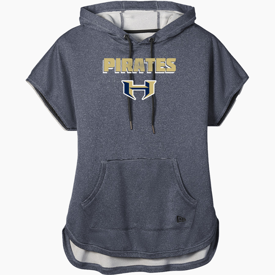 HIDALGO EARLY COLLEGE HIGH SCHOOL PIRATES <span class="pdp-name-mascot">HIDALGO EARLY COLLEGE PIRATES</span> New Era Women's Performance Terry Short Sleeve Hoodie