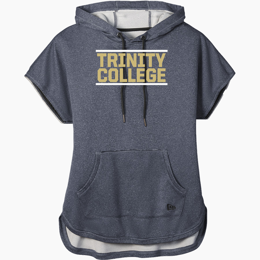 Trinity College Bantams The Official Online Store <span class="pdp-name-mascot">Trinity Bantams</span> New Era Women's Performance Terry Short Sleeve Hoodie