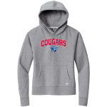 CROW HIGH SCHOOL Cougars Online Store <span class="pdp-name-mascot">CROW COUGARS</span> New Era Women's Comeback Fleece Pullover Hoodie Front Thumbnail