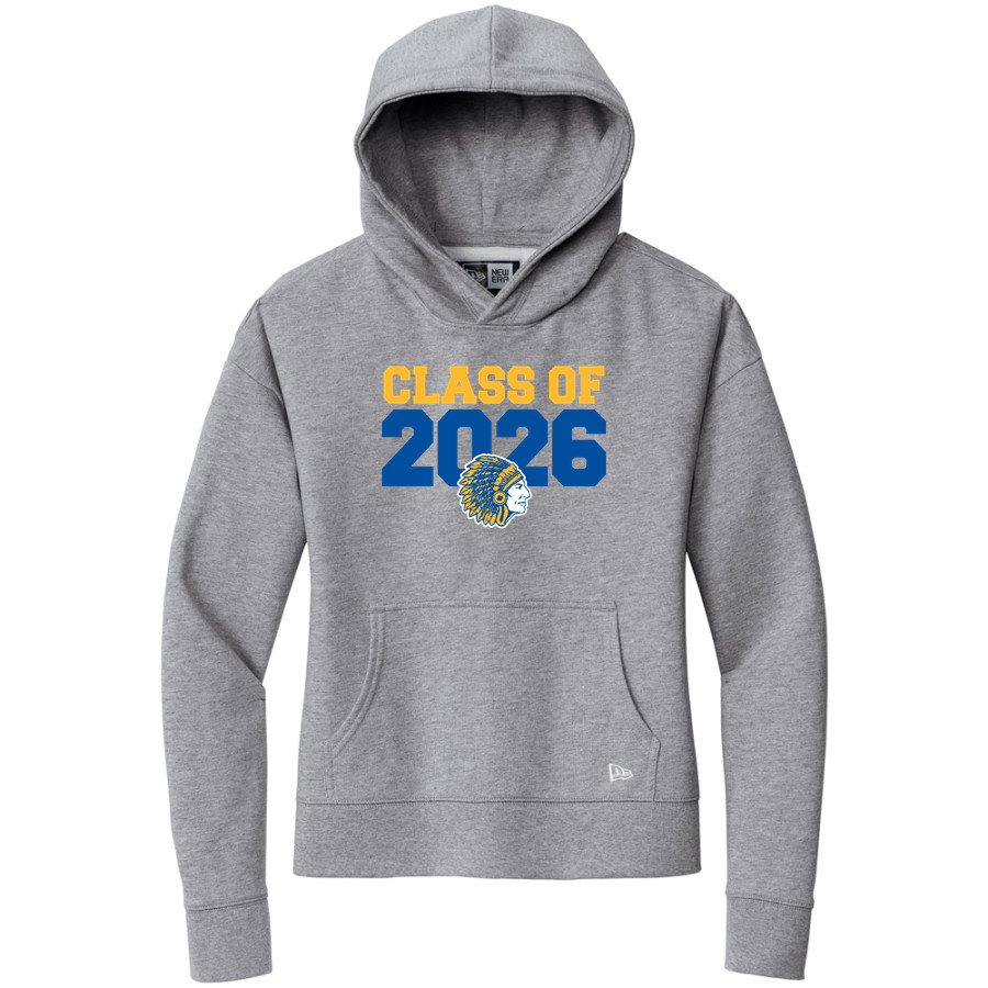 HAPPY CAMP HIGH SCHOOL INDIANS <span class="pdp-name-mascot">HAPPY CAMP INDIANS</span> New Era Women's Comeback Fleece Pullover Hoodie