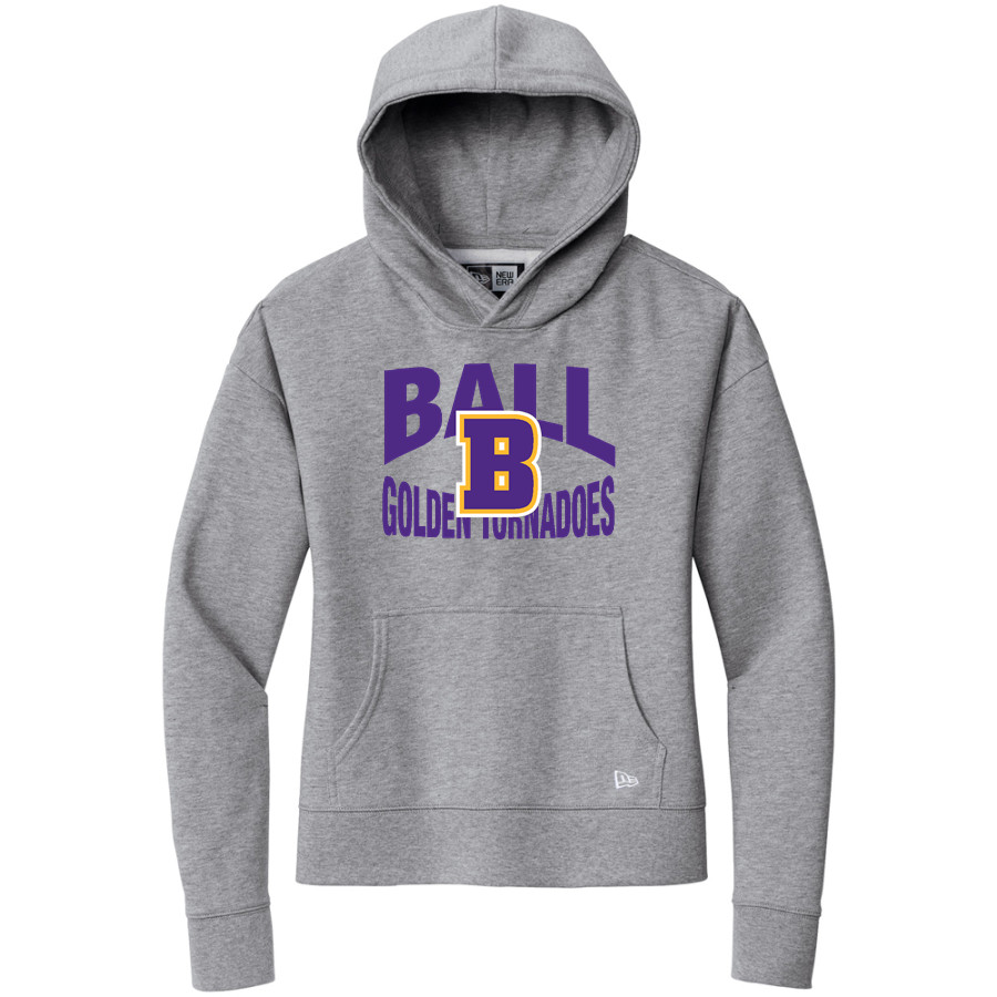 BALL HIGH SCHOOL GOLDEN TORNADOES New Era Women's Comeback Fleece Pullover Hoodie