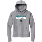 WEST PORT HIGH SCHOOL WOLF PACK <span class="pdp-name-mascot">WEST PORT WOLF PACK</span> New Era Women's Comeback Fleece Pullover Hoodie Front Thumbnail