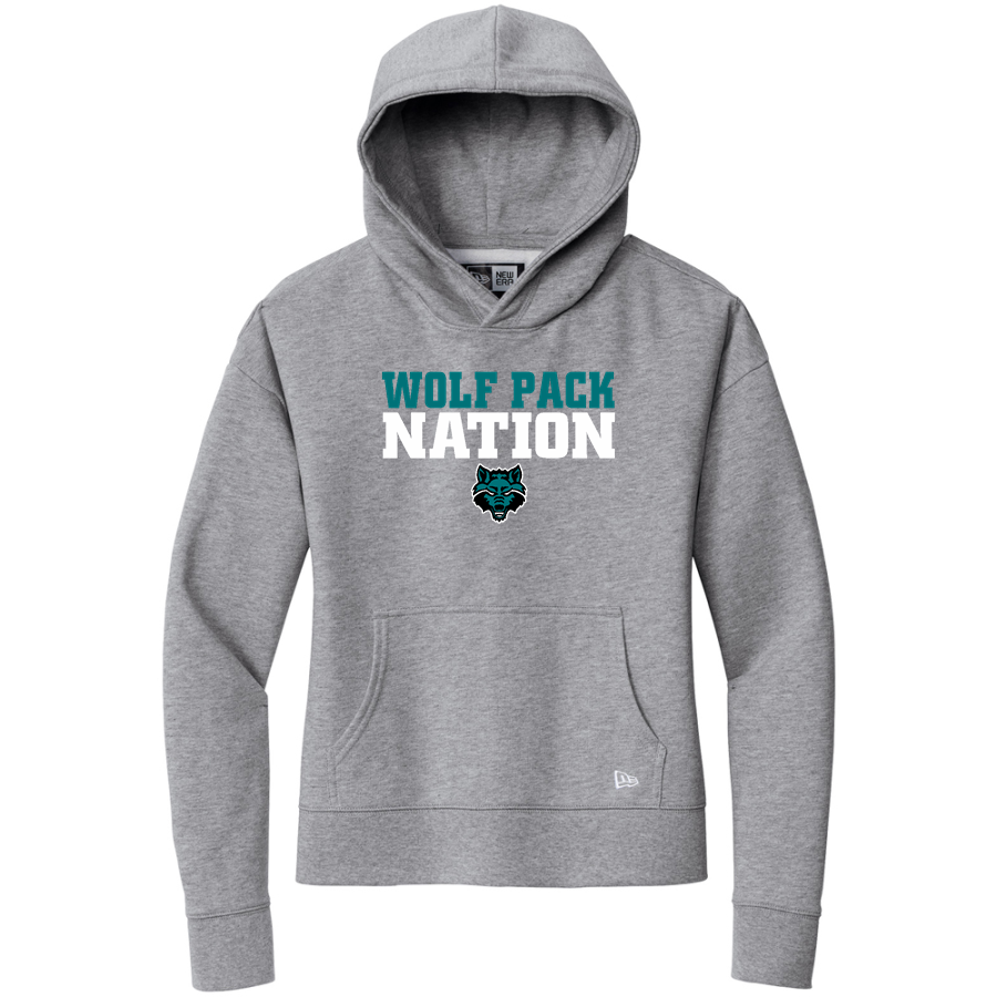 WEST PORT HIGH SCHOOL WOLF PACK <span class="pdp-name-mascot">WEST PORT WOLF PACK</span> New Era Women's Comeback Fleece Pullover Hoodie