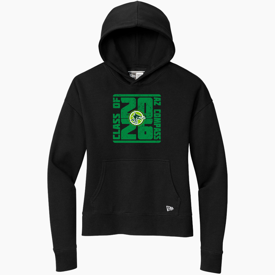 AZ Compass DRAGONS New Era Women's Comeback Fleece Pullover Hoodie