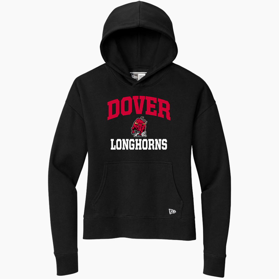 DOVER HIGH SCHOOL LONGHORNS New Era Women's Comeback Fleece Pullover Hoodie
