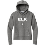 Elk City Elks New Era Women's Comeback Fleece Pullover Hoodie Front Thumbnail