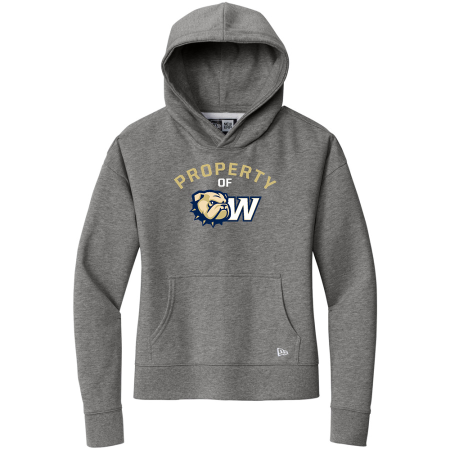 Wingate University Bulldogs <span class="pdp-name-mascot">Wingate Bulldogs</span> New Era Women's Comeback Fleece Pullover Hoodie