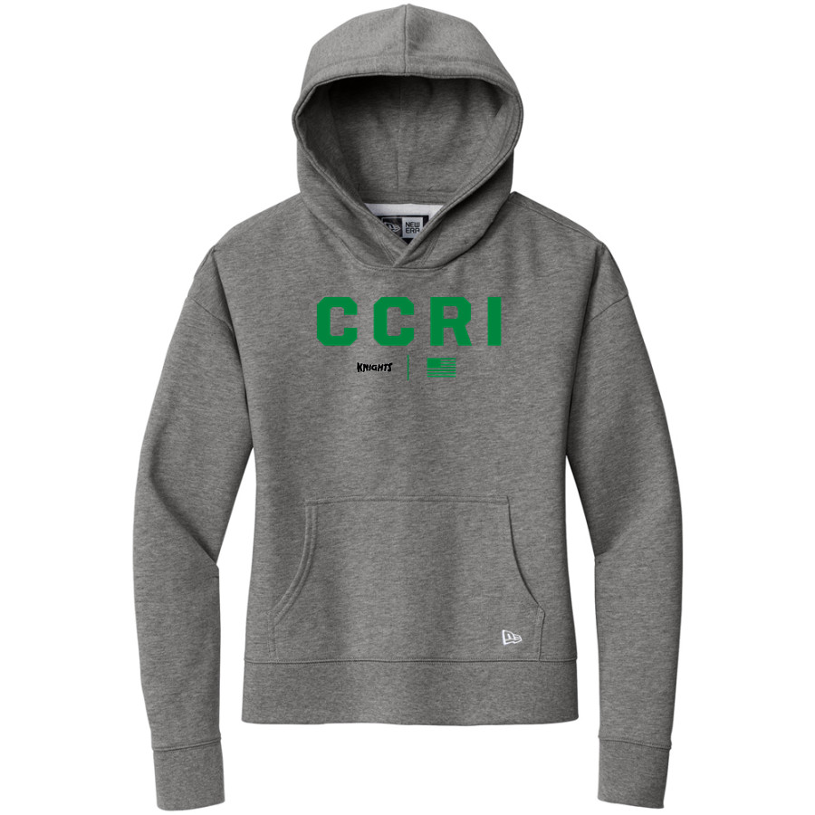 Community College of Rhode Island Knights <span class="pdp-name-mascot">COMMUNITY COLLEGE OF RHODE ISLAND Knights</span> New Era Women's Comeback Fleece Pullover Hoodie