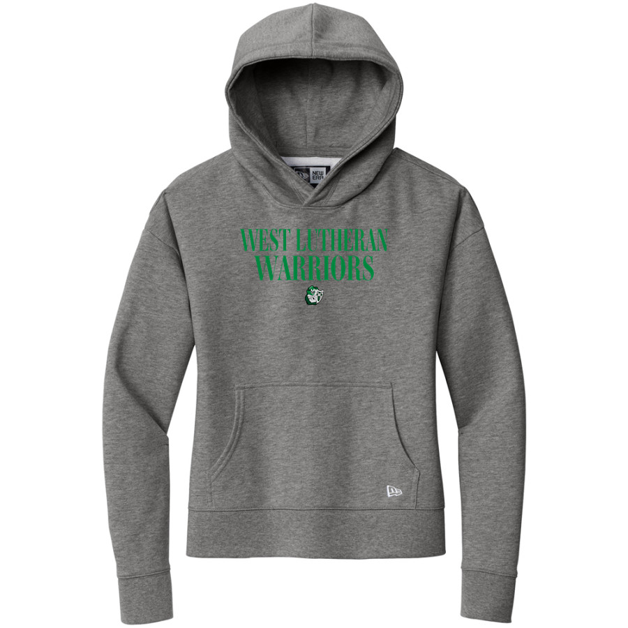 West Lutheran Warriors New Era Women's Comeback Fleece Pullover Hoodie