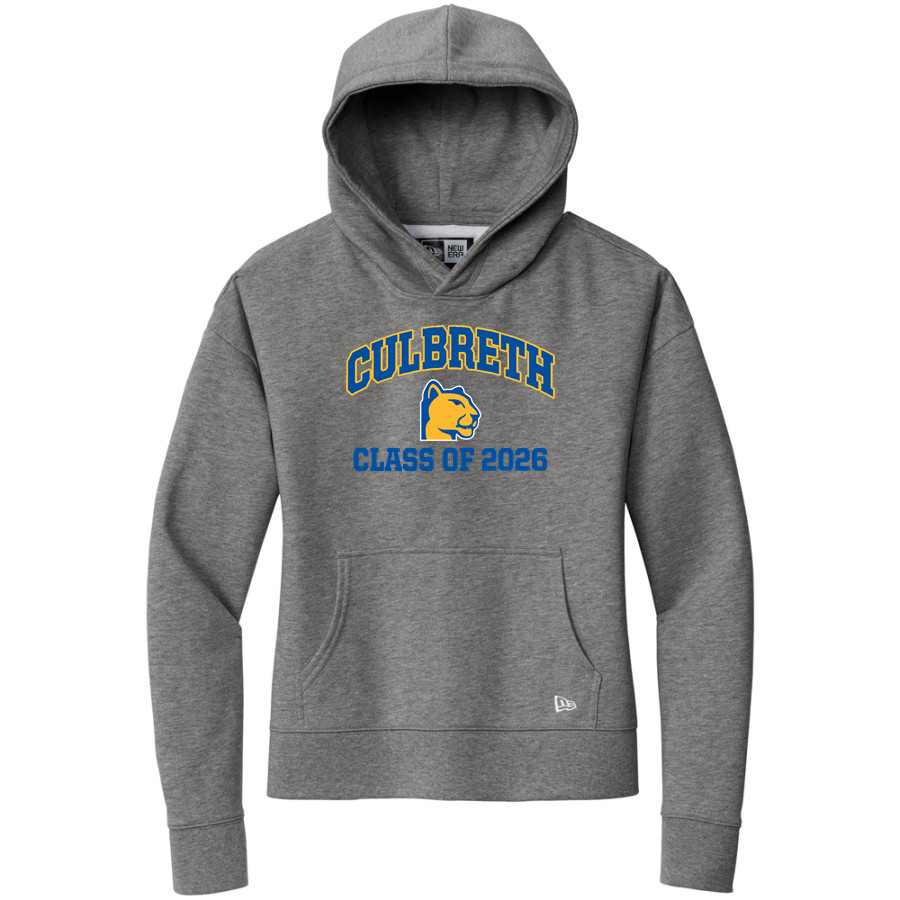 CULBRETH Cougars <span class="pdp-name-mascot">GREY CULBRETH MIDDLE SCHOOL Cougars</span> New Era Women's Comeback Fleece Pullover Hoodie