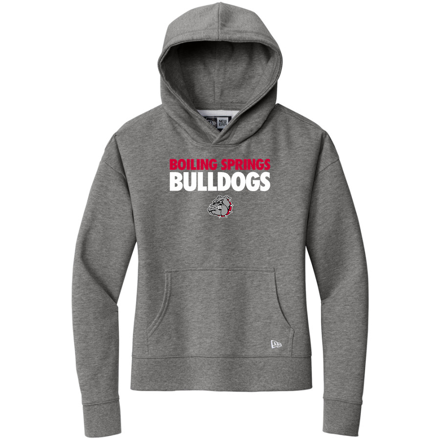Boiling Springs Middle School bulldogs offical sideline store <span class="pdp-name-mascot">Boiling Springs Bulldogs</span> New Era Women's Comeback Fleece Pullover Hoodie