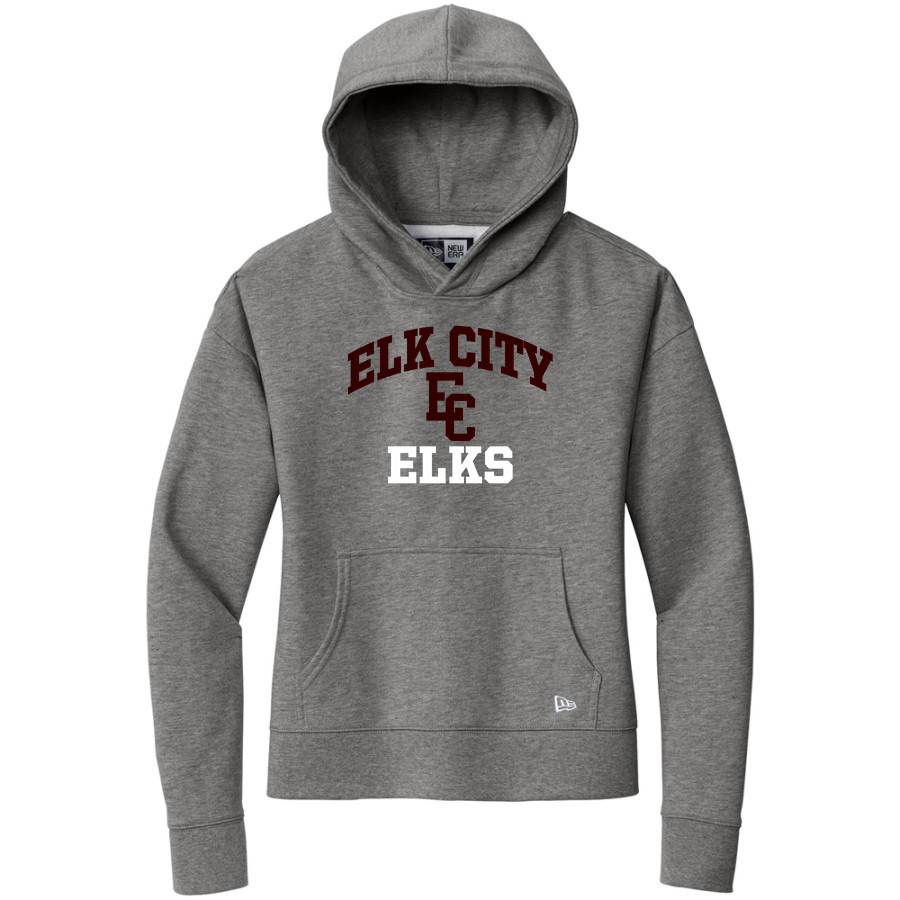 Elk City Elks <span class="pdp-name-mascot">Elk City Elks</span> New Era Women's Comeback Fleece Pullover Hoodie