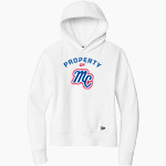 MIDLAND CHRISTIAN SCHOOL MUSTANGS <span class="pdp-name-mascot">MIDLAND MUSTANGS</span> New Era Women's Comeback Fleece Pullover Hoodie Front Thumbnail