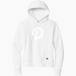 Delta College Pioneers New Era Women's Comeback Fleece Pullover Hoodie Front Thumbnail