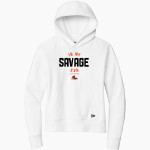 SALMON HIGH SCHOOL SAVAGES New Era Women's Comeback Fleece Pullover Hoodie Front Thumbnail