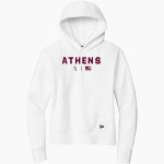 Athens Hornets <span class="pdp-name-mascot">Athens Hornets</span> New Era Women's Comeback Fleece Pullover Hoodie Front Thumbnail