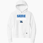 Marian SABRES <span class="pdp-name-mascot">Marian University SABRES</span> New Era Women's Comeback Fleece Pullover Hoodie Front Thumbnail