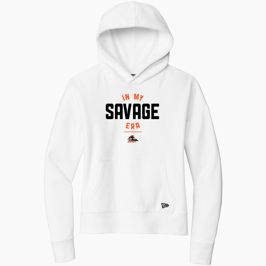 SALMON HIGH SCHOOL SAVAGES New Era Women's Comeback Fleece Pullover Hoodie
