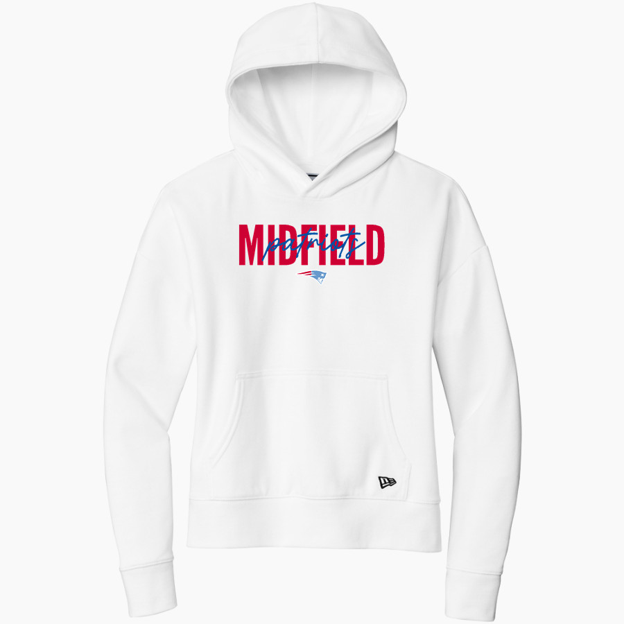 MIDFIELD HIGH SCHOOL PATRIOTS New Era Women's Comeback Fleece Pullover Hoodie