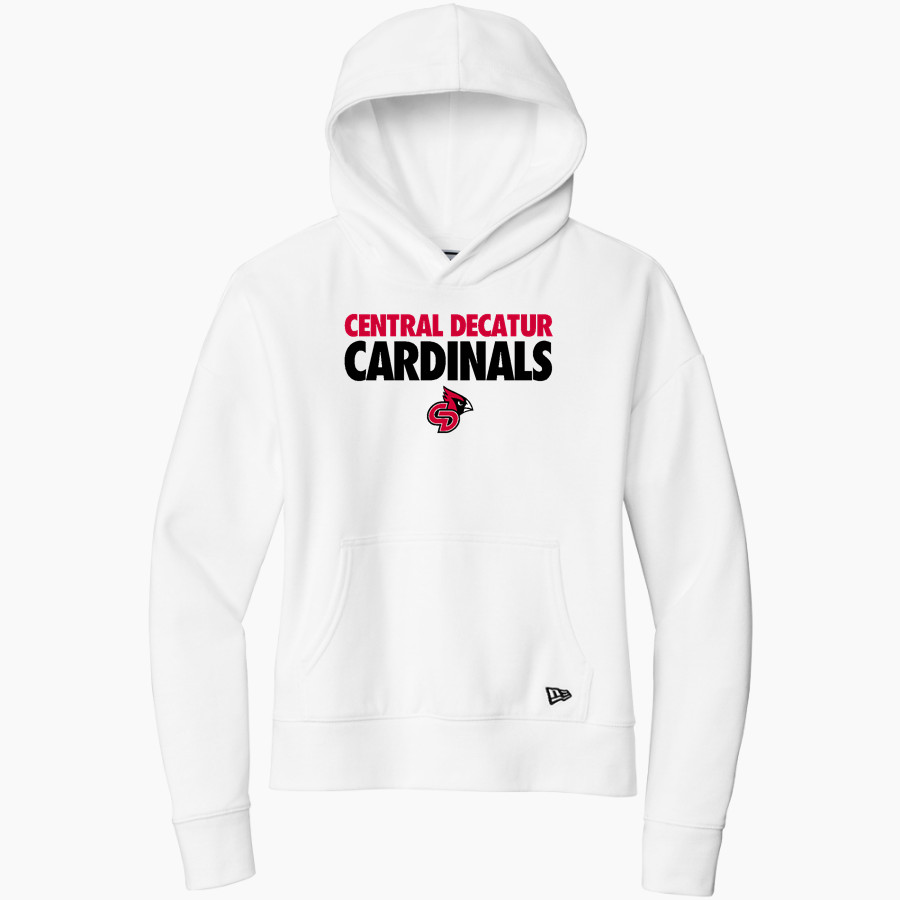 Central Decatur Cardinals New Era Women's Comeback Fleece Pullover Hoodie